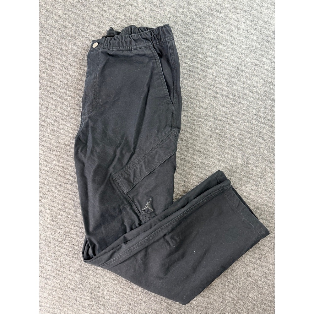 Jordan‎ Mens Cargo Pants M Black Relaxed Fit Elastic Waist FV7255-010